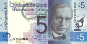 Alexander Fleming Scottish bank note