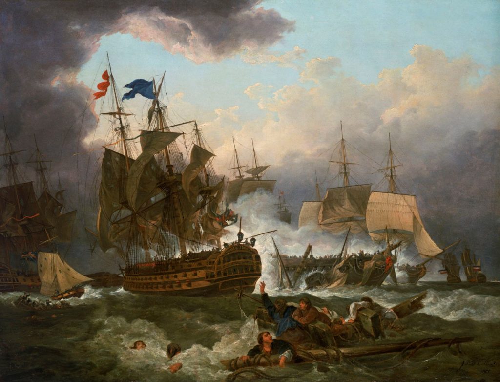 Painting of The Battle of Camperdown